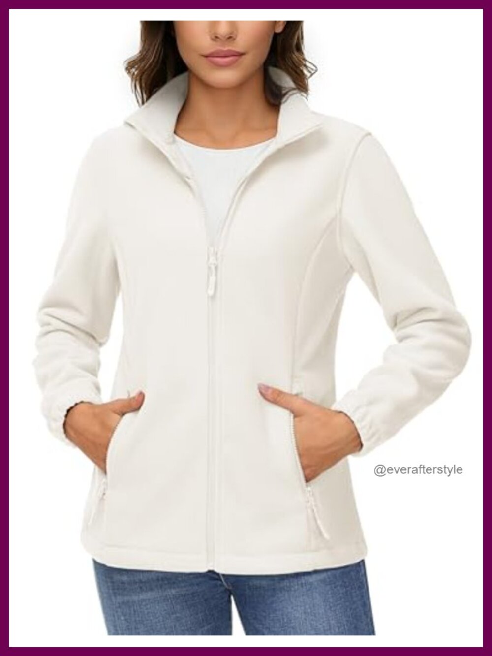 TACVASEN Women's Fleece Jacket Lightweight Full Zip Sweatshirt Casual